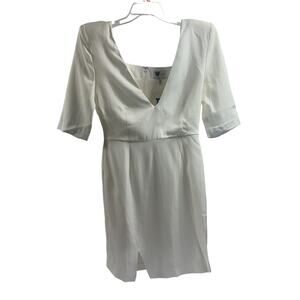 Lita by Ciara NWOT Sculptural Mini‎ Dress in Milk Size Medium MSRP $248